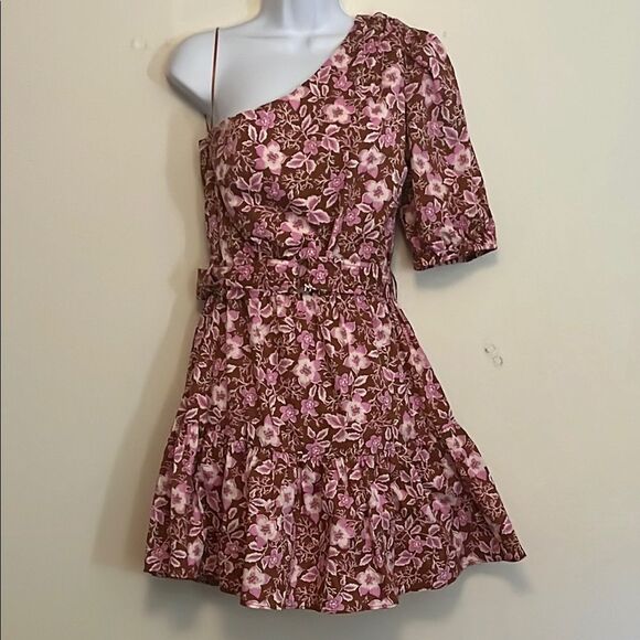 Jason Wu One Shoulder Puff Sleeve Sundress size medium - Picture 1 of 8